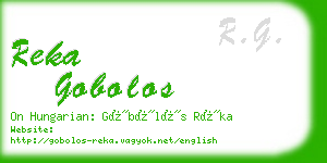 reka gobolos business card